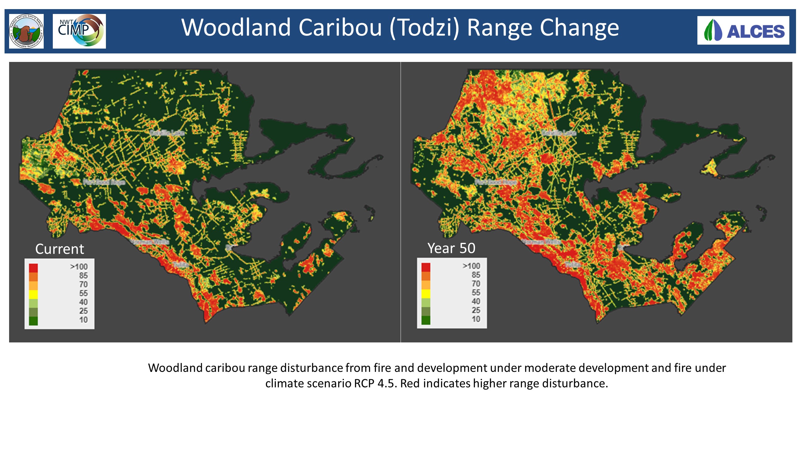 Woodland Caribou Range Change