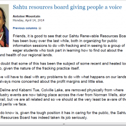 Sahtu resources board giving people a voice