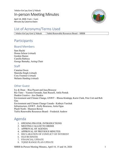 26-04-14, 15, 16 SRRB In-Person Meeting Minutes