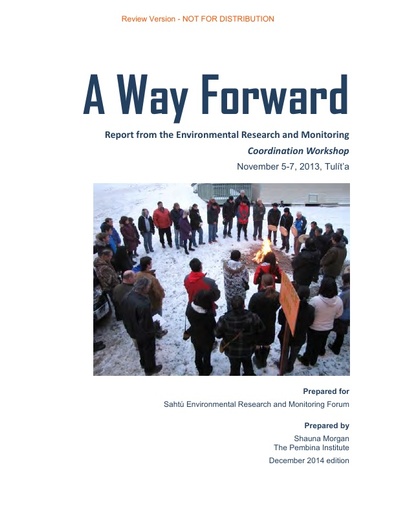 2014 A Way Forward  ERM Coordination Workshop Report
